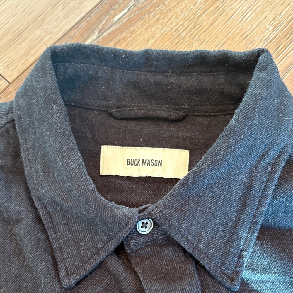 Buck Mason Black Casual Button Down Shirt - Picture 2 of 3